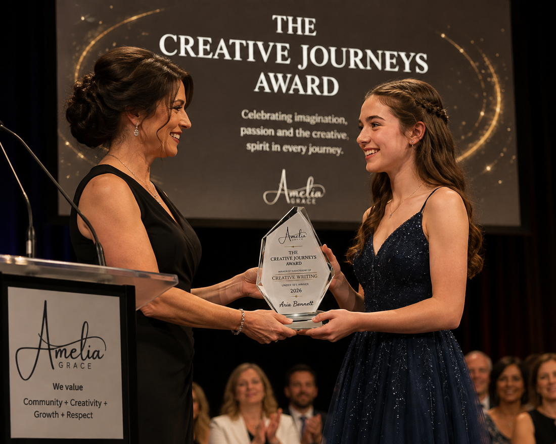 Receiving award