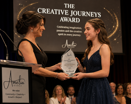Receiving award