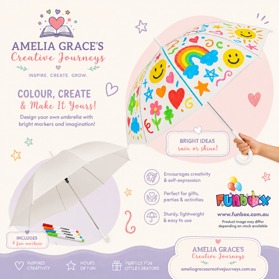 Design Your Own Umbrella Kit for kids creative activities