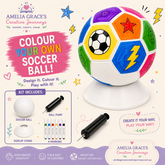 DIY Soccer Ball Colouring Kit for kids