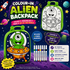Colour In Alien Backpack kids creative backpack