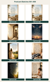 Quote postcards designs 001 to 008