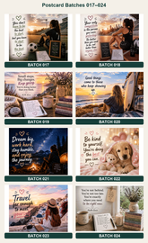 Quote postcards designs 017 to 024