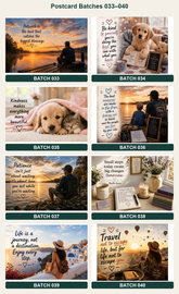 Quote postcards designs 033 to 040