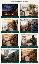 Quote postcards designs 033 to 040