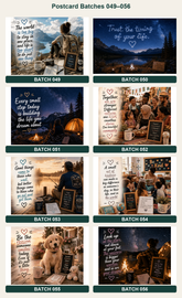 Quote postcards designs 025 to 032